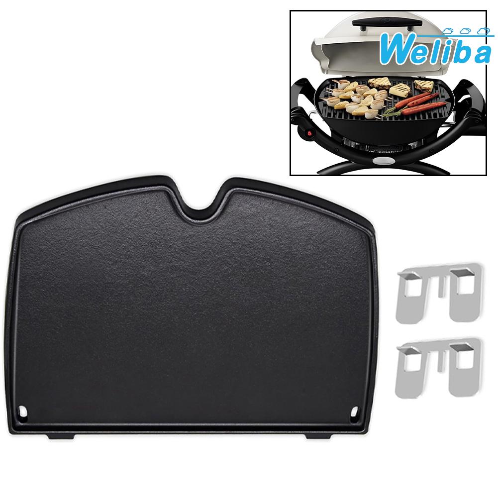 【Weliba】 BBQ Grill Plate 6558 Cast Iron Griddle For Weber Q1000, Q1200, Q1400, Q120, And Q140 Series Grills [New Home Products Hot Sale] ราคา 4,510 บาท*ส่งฟรี