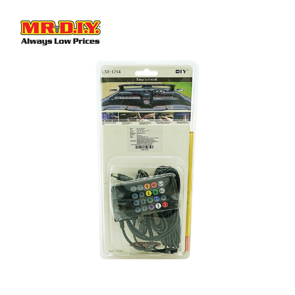 มิสเตอร์ ดี. ไอ. วาย. ไฟตกแต่งรถ แถบไฟLED Light ควบคุมด้วยรีโมท ราคา 147 บาท*ส่งฟรี