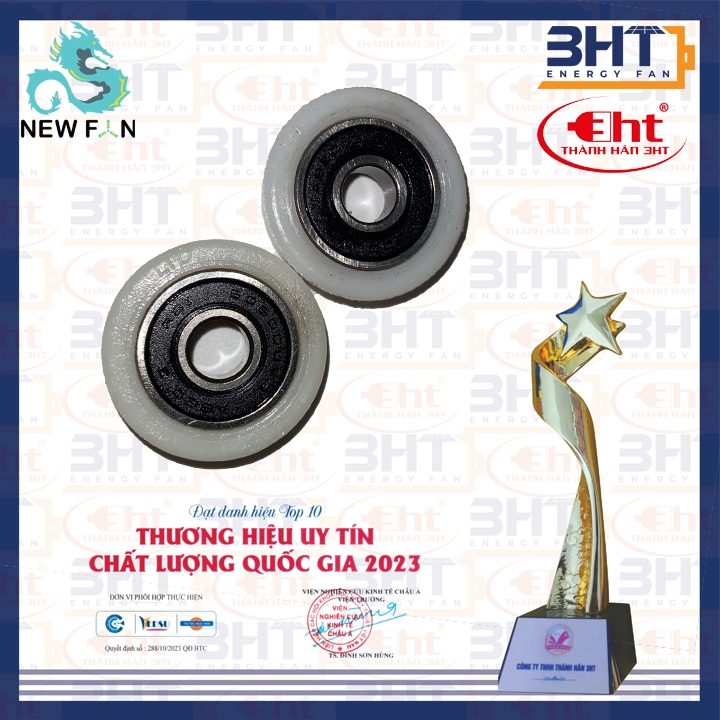Sơ Mi Nhựa PA Cho Quạt - vòng đệm bạc đạn 608 (ko cần phải mài khi gắn như sơ mi nhôm)