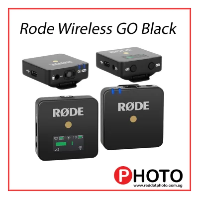 Rode Wireless GO Compact Wireless Microphone System (2.4 GHz) (BLACK)
