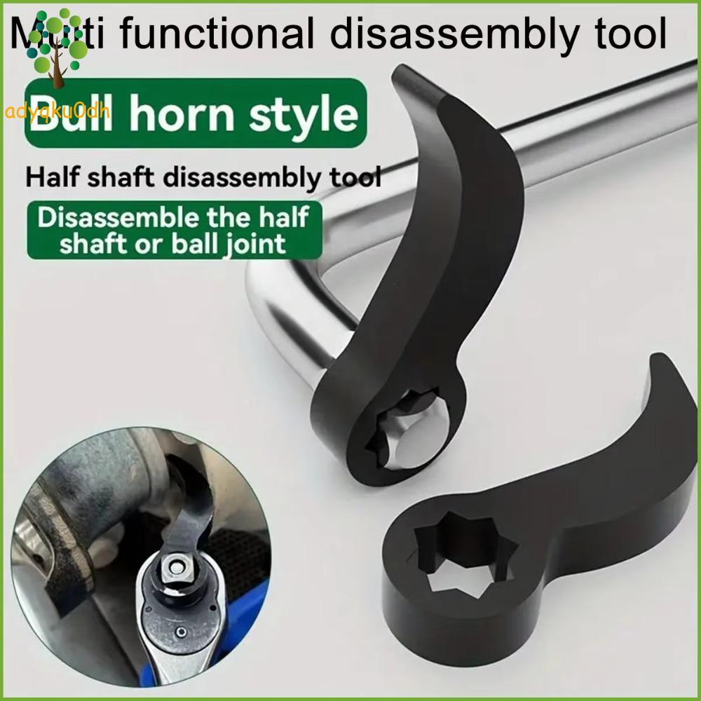 ADYQKU0DH Loại góc Dụng cụ tháo lắp nửa trục Góc điều chỉnh Trục truyền động 1/2 Cái đòn bẩy hình sừng bò Hợp thép Bộ chuyển đổi thanh bẩy Công cụ cơ khí