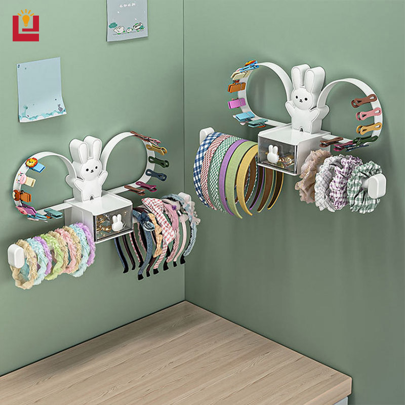 YONUO Headband hộp lưu trữ đa chức năng treo tường Phụ kiện tóc kẹp tóc phòng tắm sắp xếp giá lưu trữ hairband kẹp Tóc Giá lưu trữ