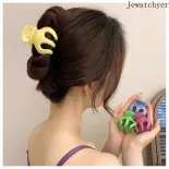 Kẹp tóc màu kẹo, kẹp lấy bí ngô dễ thương, kẹp cố định tóc đuôi ngựa cao, kẹp tóc sau đầu 2pcs