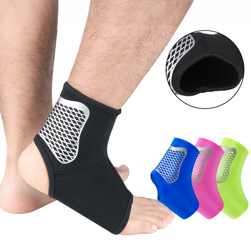 Teabelle 1PC Sports Protection Ankle Brace With Compression Mesh Ankle Support Open Heel Design For Ball Games