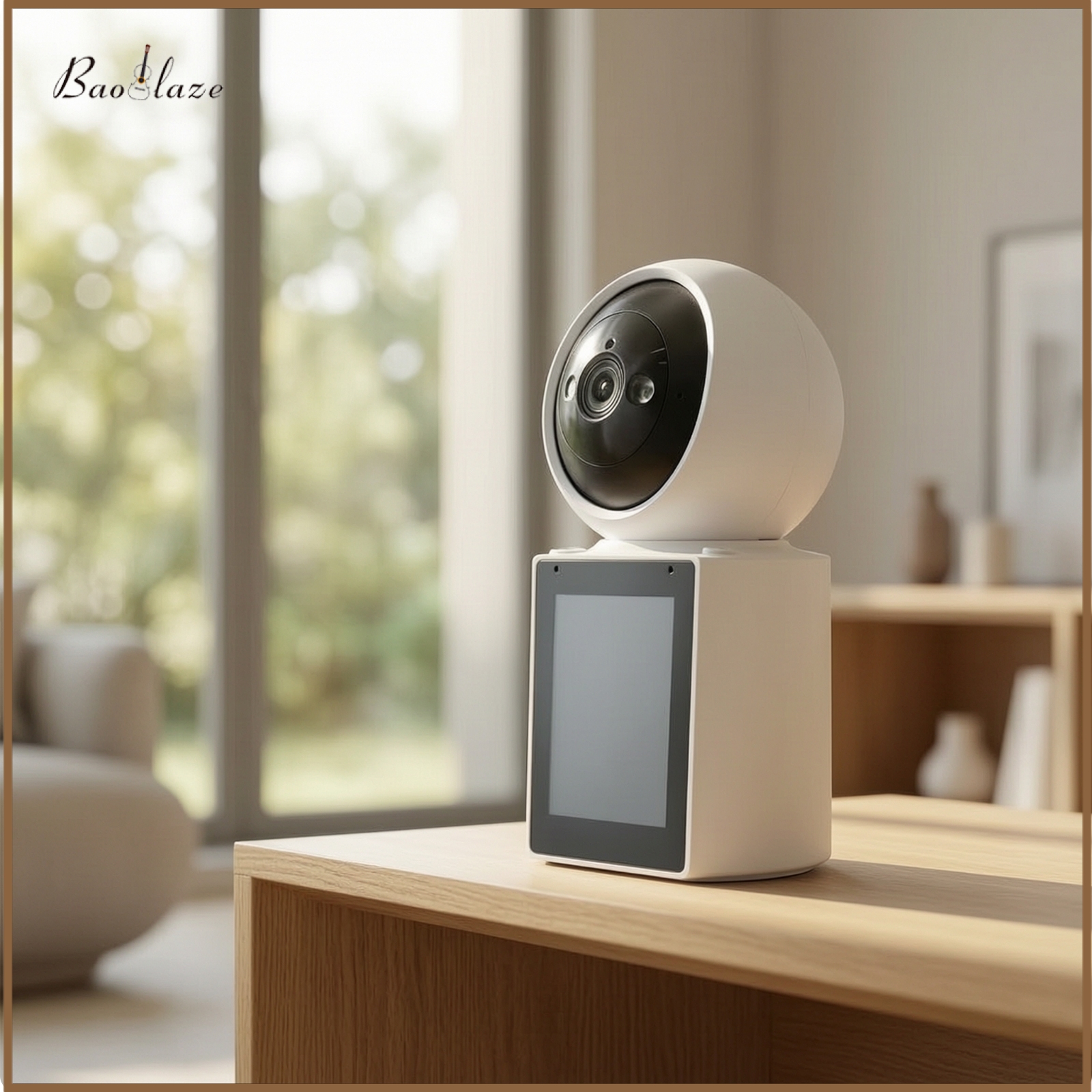 Baoblaze High Resolution Communication System System with Indoor Monitor Infrared Tabletop Monitor with Camera Compact Visual Communication System Camera Allintegrated for Families, Elderly, Babies, Home ราคา 1,176 บาท*ส่งฟรี