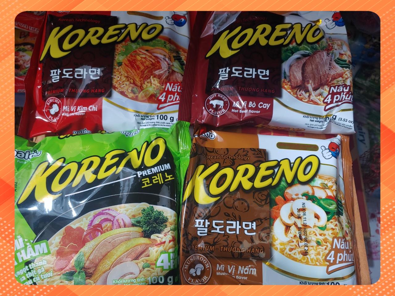Mì Koreno các loại gói 100g