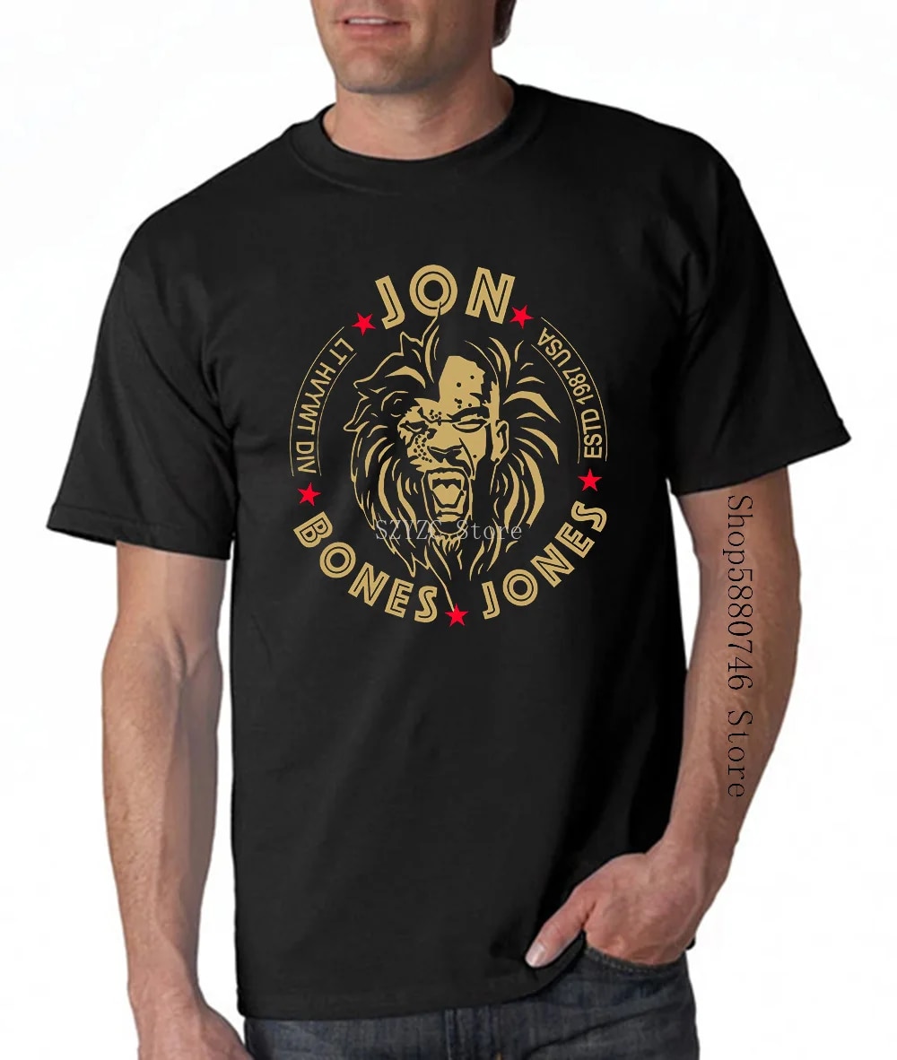 Jon Bones Jones T Shirt Regular S 5Xl Funny Black Vintage Gift Men
