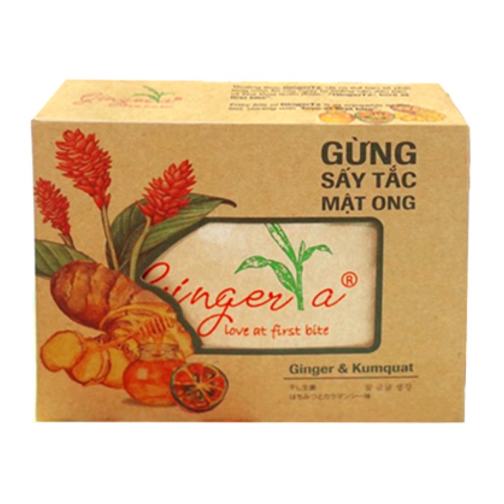Gừng Sấy Tắc Mật Ong, Dried Ginger With Honey & Kumquat 100g - NAM XANH