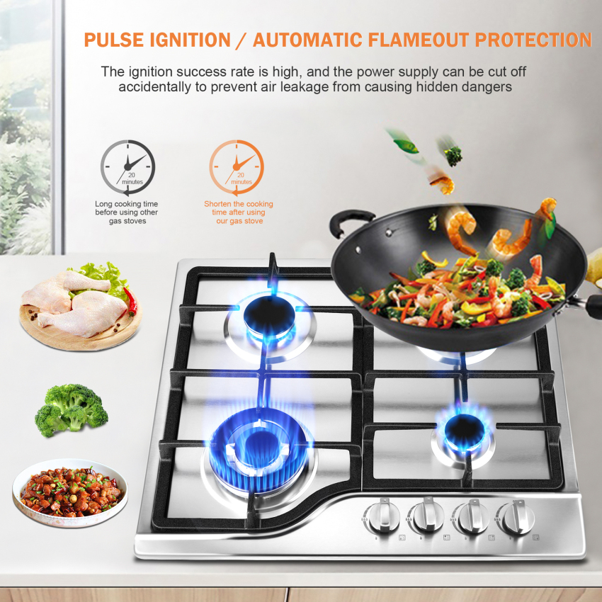 [Gas Stove 4 Burner Stainless Steel Four-head Gas Stoves for Home Bulit-in Gas Hob Four-cooker Gas Panel for Kitchen,2 days delivery Gas Stove 4 Burner Stainless Steel Four-head Gas Stoves for Home Bulit-in Gas Hob Four-cooker Gas Panel for Kitchen,] ราคา 5,535 บาท*ส่งฟรี
