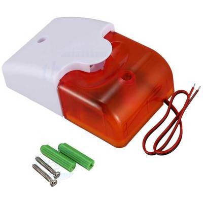 Còi Báo Động Màu Đỏ 5VDC Có Đèn