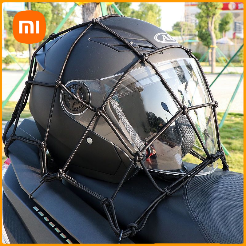 Motorcycle Cargo Net for Secure Helmet and Luggage Storage - Elastic Stretchable Mesh Bag Giá 33,000 Đồng*Miễn phí vận chuyển