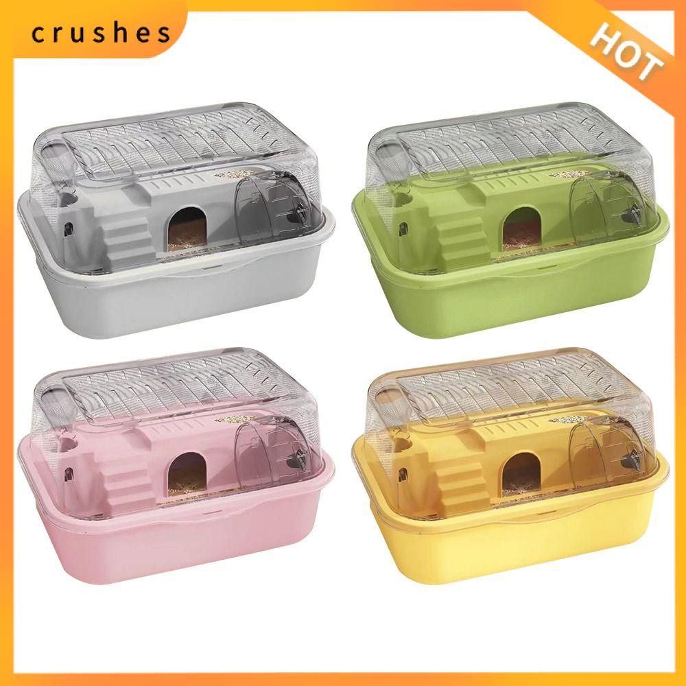 CRUSHES Hai Lớp Lồng Chuột Hamster Thoáng khí Cứng cáp Lồng mang động vật nhỏ Thời trang Không gian rộng Nhà cho thú cưng