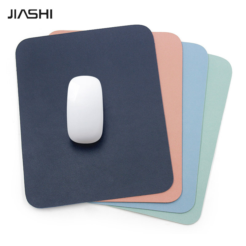 JIASHI Leather Mouse Pad Small Leather Solid Color Simple Boys and Girls Laptop Student Dormitory Office ราคา 66 บาท*ส่งฟรี
