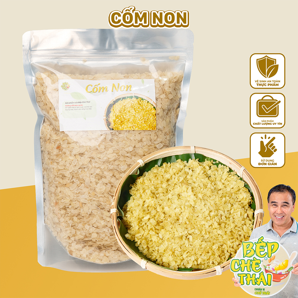 Cốm non làng Vòng sấy khô - túi 1kg - Bếp Chè Thái