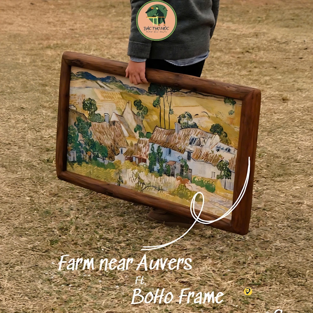 Khung Tranh Khung Gương Bằng Thân Cây Gỗ Lũa Tròn – Bác Thợ Mộc