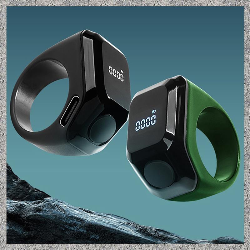 Smart APP Ring Counter Digital Display Counter Bluetooth Counting Ring Time Reminder Wearable Tasbih Ring