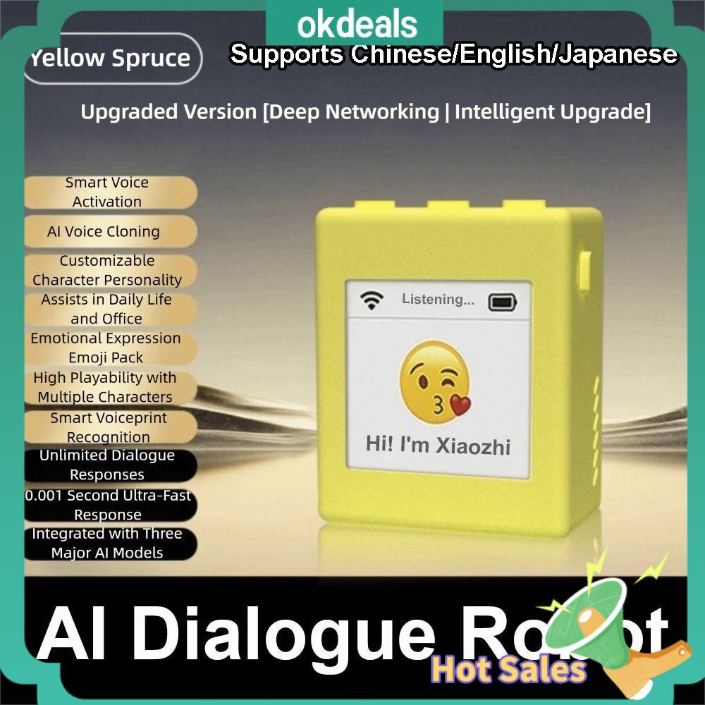 OKDEALS Ban Phát Triển ESP32-S3 Robot đối thoại AI Hỗ trợ DeepSeek Màn hình TFT 1,54 inch Robot thông minh Mô-đun hộp thoại Robot đối thoại bằng giọng nói
