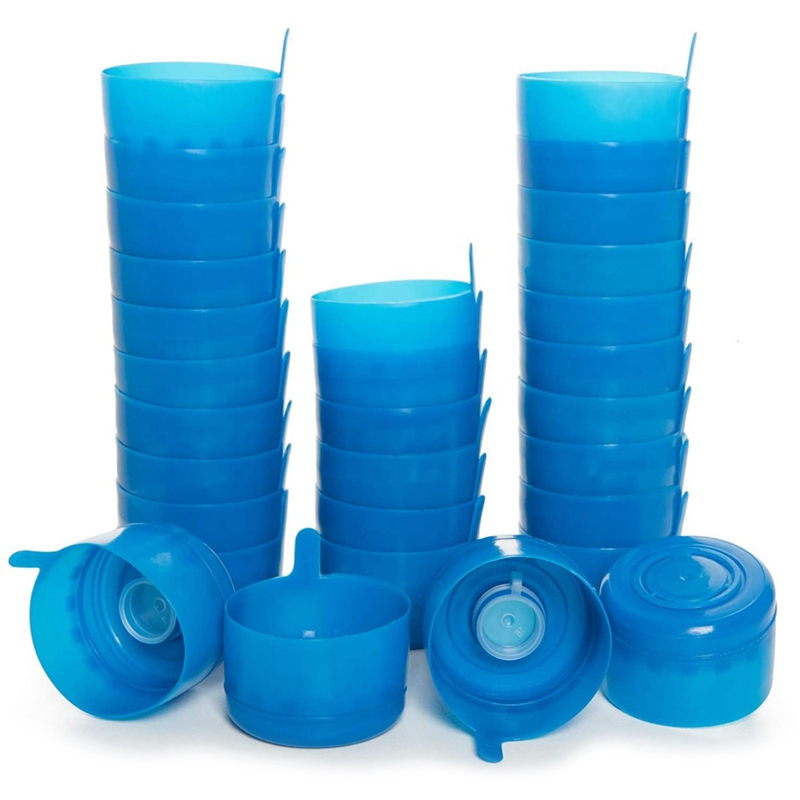 30 Pack Non-Spill Bottle Caps Anti Splash Bottle Caps Reusable for Water Jugs Reusable Lids for Water Dispenser Jugs