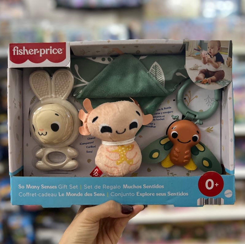 HRB17 Bộ Đồ Chơi 4 Món Phát Triển Giác Quan Cho Bé Sơ Sinh FISHER PRICE cho em bé