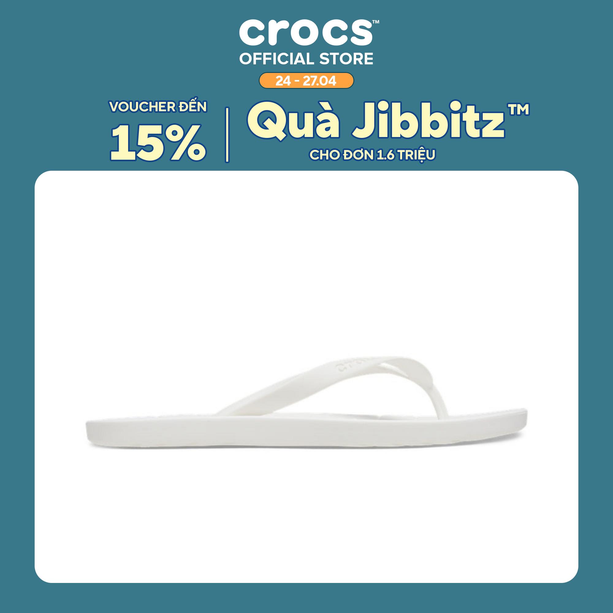 [SẢN PHẨM ĐỘC QUYỀN] Dép Xỏ Ngón Unisex Crocs Essentials - White - 210089-100