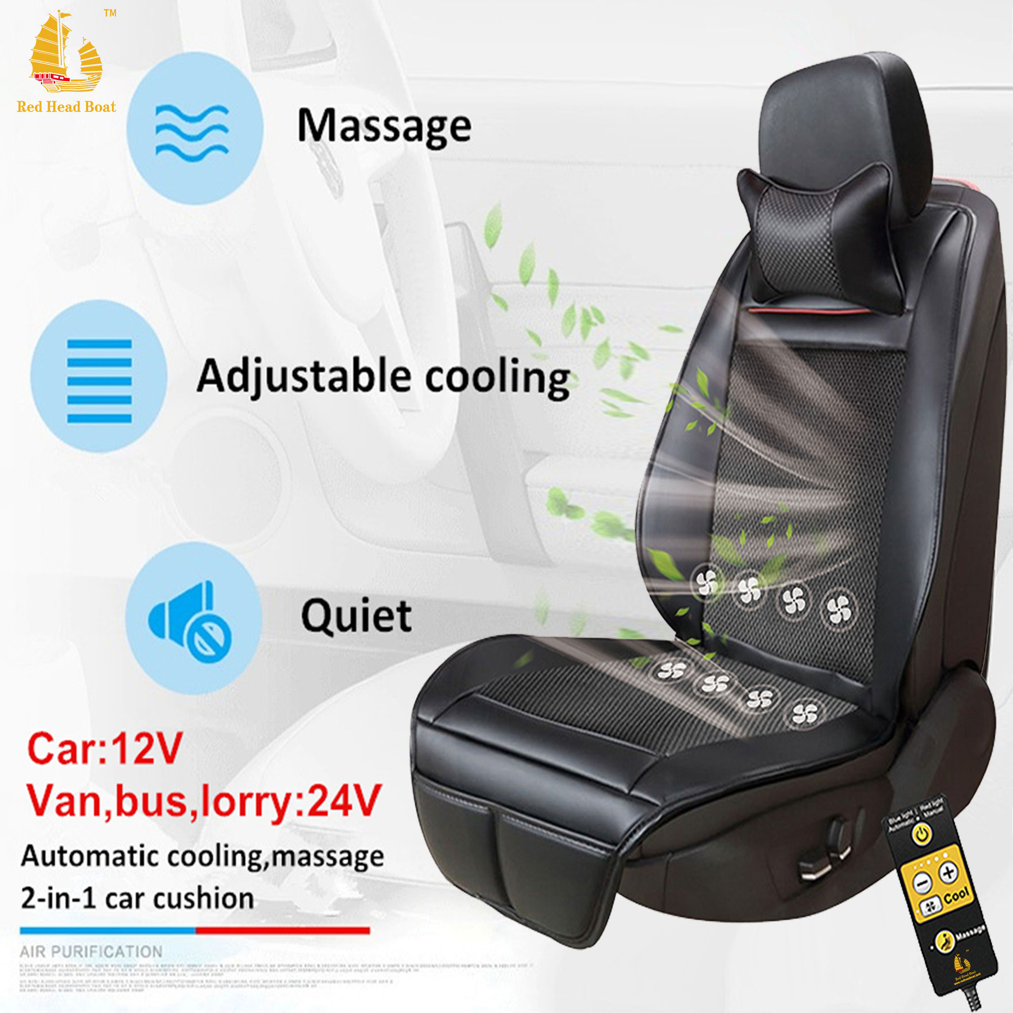 Black Red Mesh Air Bag Friendly 5 Headrest 2 Shoulder Pads Car Seat Covers Set