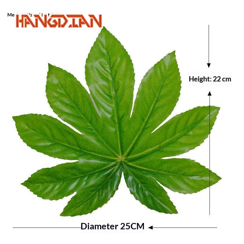 HANGDIAN Realistic Octopus Leaf Decorative Large Leaves for Fruit Store BBQ Seafood Restaurant Display ราคา 20 บาท*ส่งฟรี