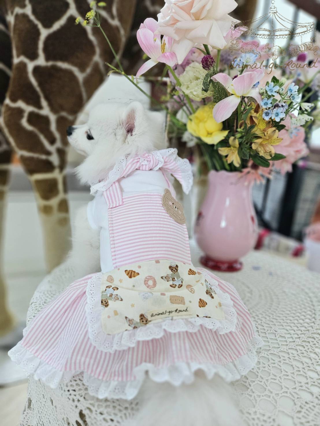 Animal-Go-Round เสื้อผ้าเครื่องแต่งกาย สัตว์เลี้ยง, หมา, แมว, สุนัข รุ่น Baby Pink Butterbear ราคา 650 บาท*ส่งฟรี