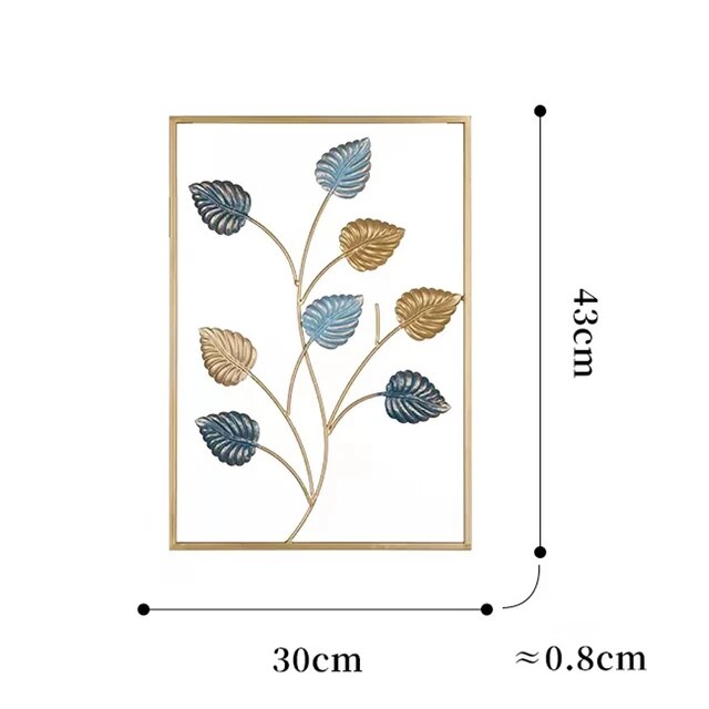 【Innovative】 Color Metal Crafts Wall Hanging Korean Indoor Home Living Room Bedroom Decorations European Modern Ornaments Art Aesthetic Decor