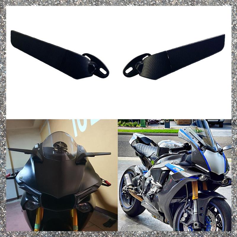 (PQAT) Motorcycle Mirrors Modified Wind Wing Adjustable Rotating Rearview Mirror for R15 R25 R3 R1 R