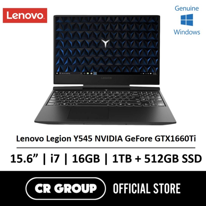 Same Day Delivery Option* Lenovo Legion Y545 15.6 FHD Gaming Laptop Intel® Core™ i7-9750H 16GB DDR4 1TB + 512GB SSD NVIDIA GeForce GTX 1660Ti