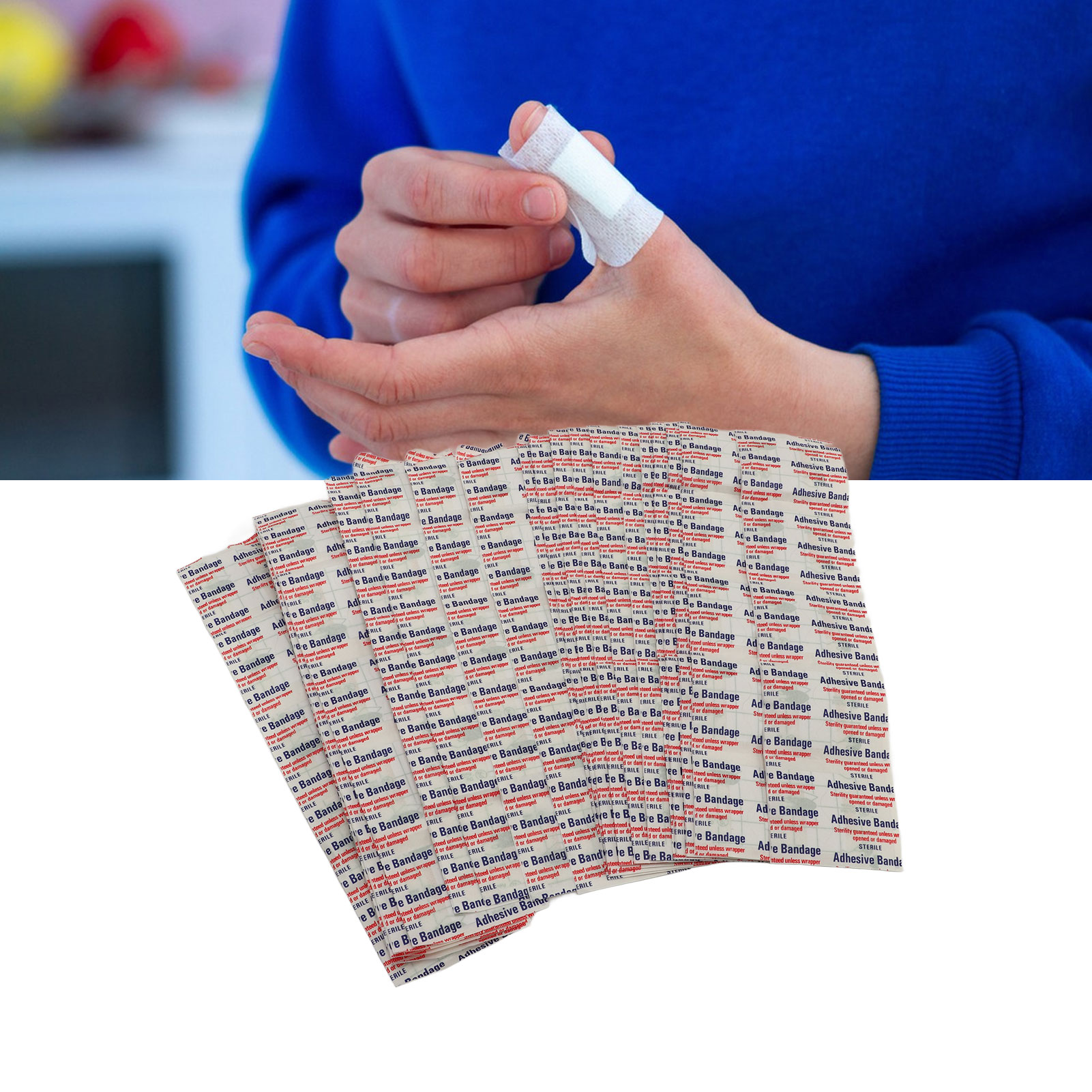 Clear Adhesive Bandages Lightweight Strong Hold Waterproof Bandage Secure