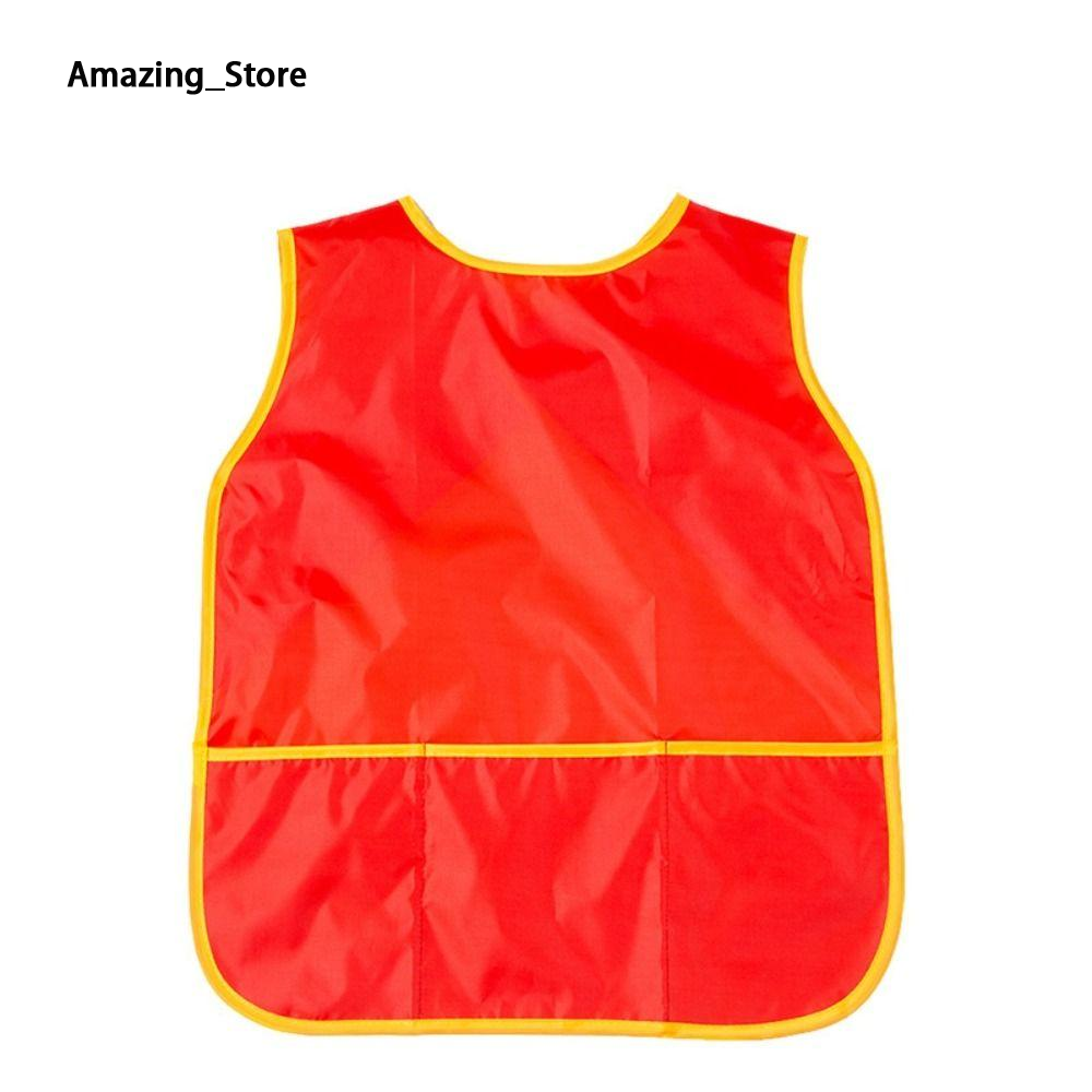 Back2life Kids Art Smock, Nylon With 3 Bags Apron, Handyman, Wet Protector, Handyman, Handyman, Handyman, Handyman, Class Apron ราคา 37 บาท*ส่งฟรี