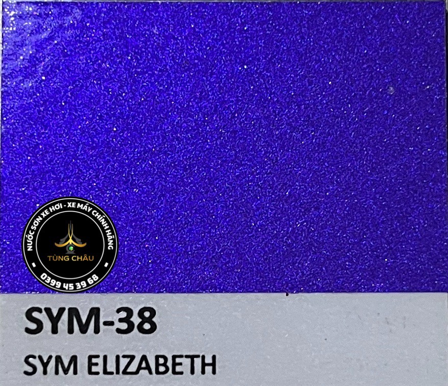 Nước sơn xe máy pha sẵn SYM-38 - Màu tím camay Sym Elizabeth