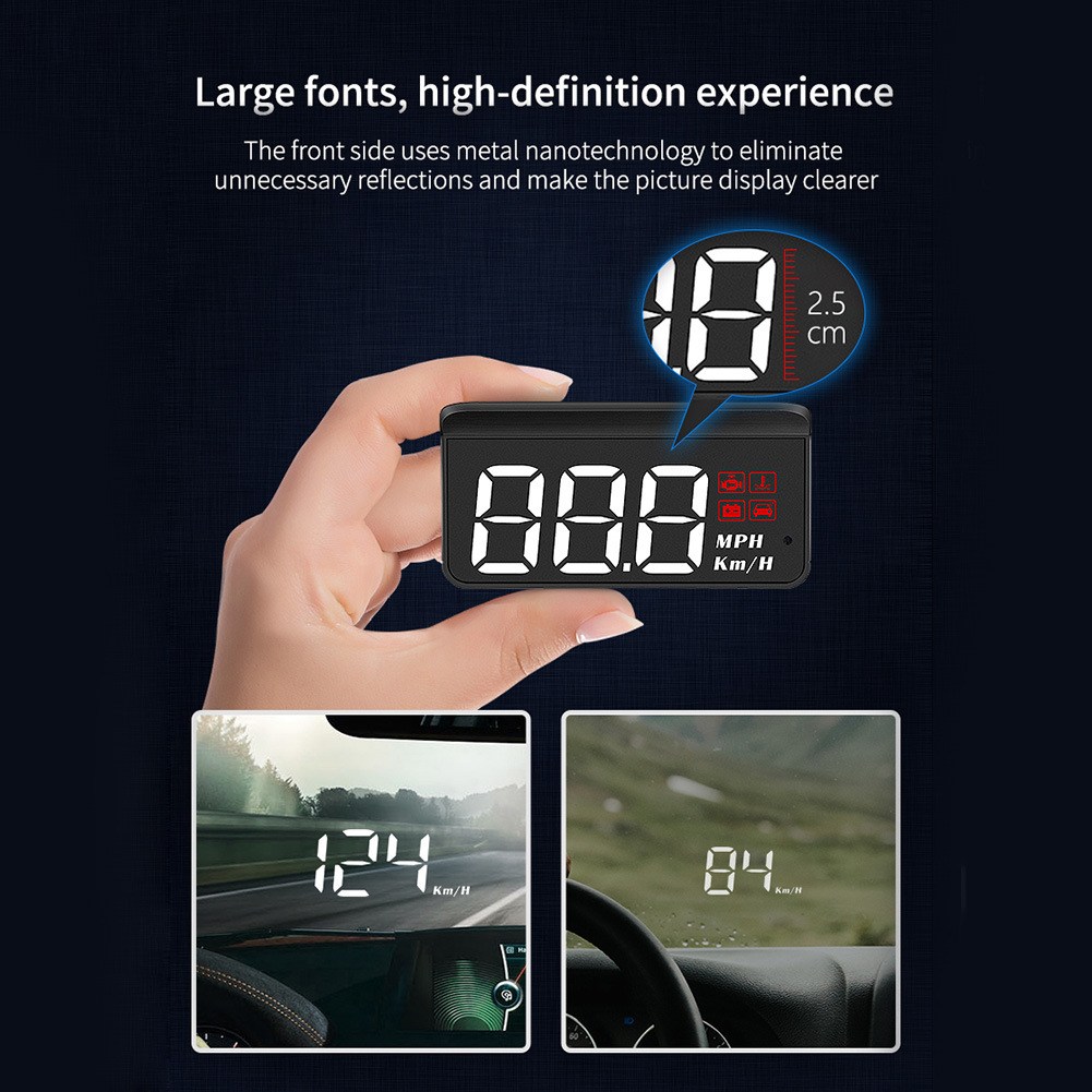 【Hot deal】 M3 Car Obd2 -Up Display Auto Electronics Hud Projector Display Digital Car Speedometer Ac