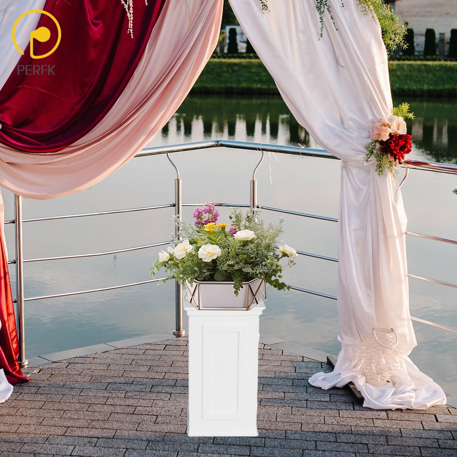 Perfk Wedding Flower Stand Decoration Vase Stand Floral Display Rack Flower Vase Column for Party T Stage Events Living Room Corner ราคา 2,481 บาท*ส่งฟรี