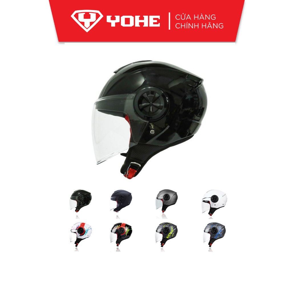 Mũ bảo hiểm 3/4 yohe 851 new