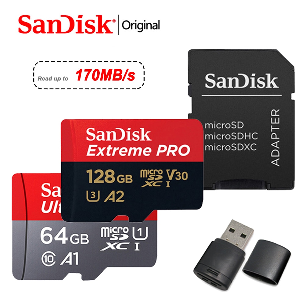SanDisk Ultra 256GB Micro SD 128GB Thẻ nhớ 64GB 32GB thẻ micro SD SD TF