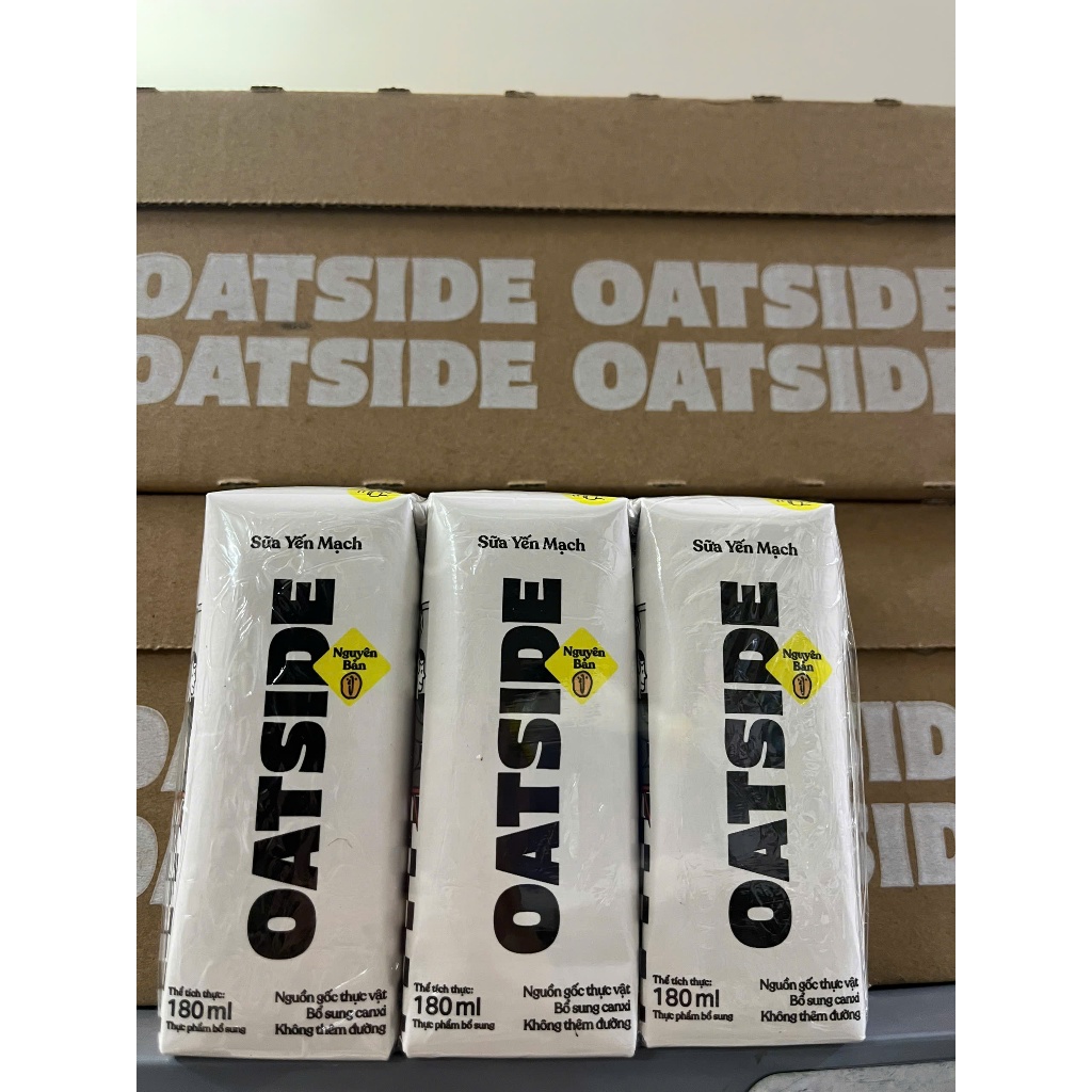 Sữa yến mạch OATSIDE Hộp 180 ml (1 lốc gồm 3 hộp)