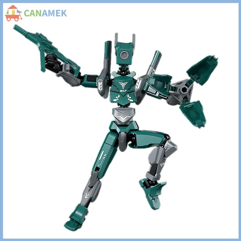 CANAMEK Mech T13 Action Figure Titan 13 Action Figure Dummy Lucky 13 Action Figure 3D Printed Multi-