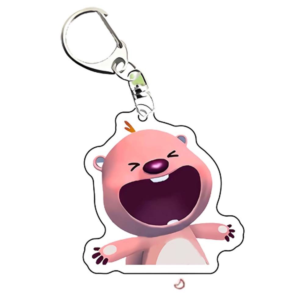 LAZYER Ngoại vi hoạt hình Móc chìa khóa Anime Loopy Nữ trang Anime Loopy dây chuyền Acrylic hình hải