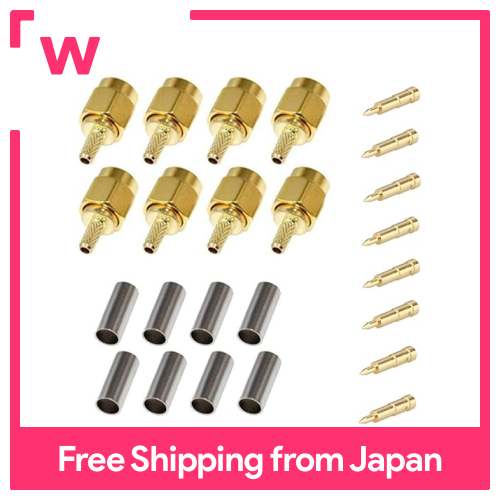 Coolotic 8 Bộ SMA Cổng kết nối đực 50ohm uốn loại cho cáp lmr100?