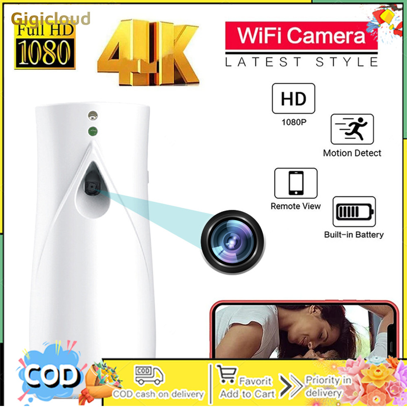 กล้องถ่ายรูป กล้องดิจิตอลมิลเลอร์เลส และอุปกรณ์ถ่ายภาพ Gigicloud 1080p Hd Wifi กล้องน้ำมันหอมระเหยขวดออกแบบ Night Vision Motion Detection Home Security กล้องวิดีโอเฝ้าระวัง ราคา 6,348 บาท*ส่งฟรี