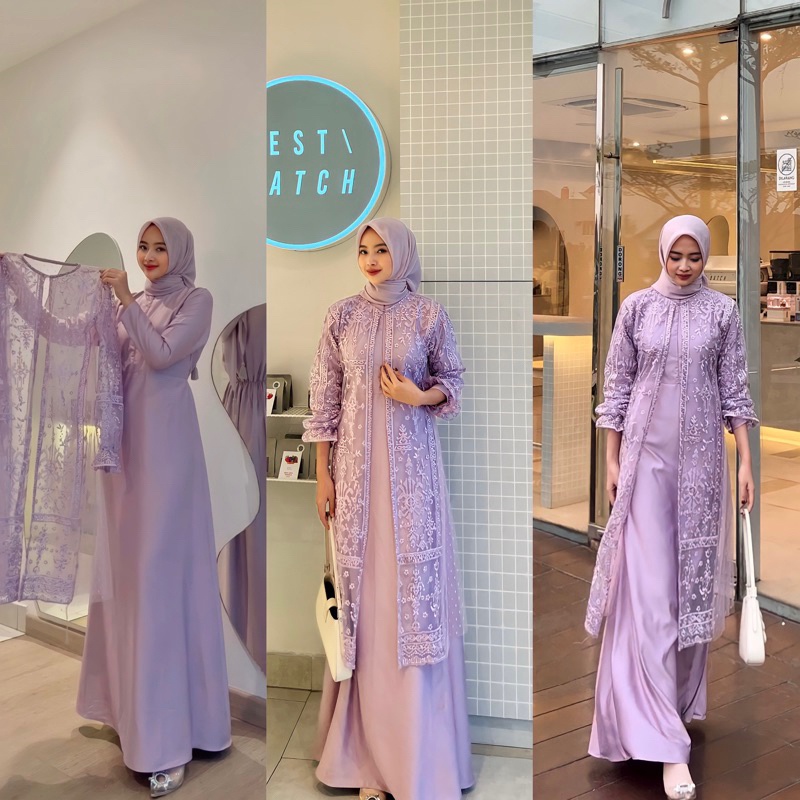 Jual Gamis Brokat Satin Terbaru Terbaru Mar 2024 Lazada