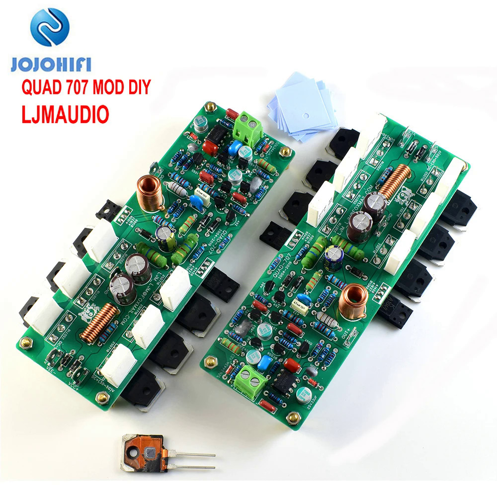 Bản Sao quad707 MonoBộ dụng cụ képbảng hoàn thiện kép 125W 8R, 250W 4R DC ± (25V ~ 55V) bảng mạch khuếch đại công suất giai đoạn bài cổ điển