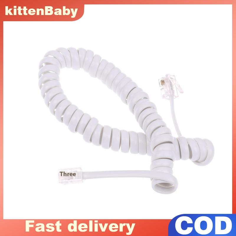👉Hot Sale kittenBaby สายโทรศัพท์, สายโทรศัพท์สายเชื่อมต่อตัวรับสัญญาณโทรศัพท์สายสปริง ราคา 15 บาท*ส่งฟรี