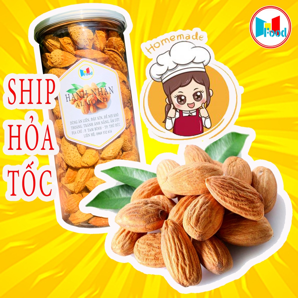 Hạnh nhân rang bơ lon 500gram