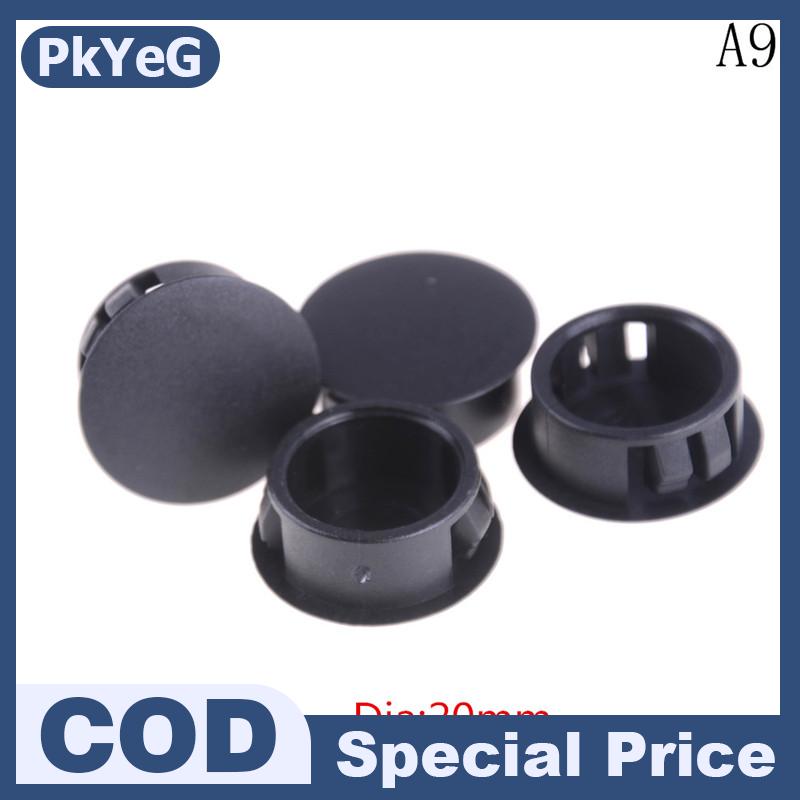 PkYeG 4 nắp đậy lỗ ống nhựa tròn màu đen cái lốc