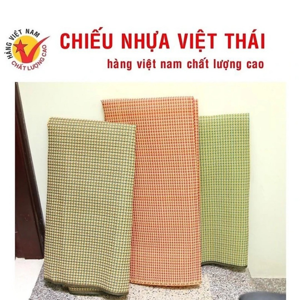 [Chiếu Việt Thái] Chiếu Nhựa Cao Cấp Việt Thái Bền Đẹp Hàng Loại 1 Dày Dặn Chính Hãng Độ Bền Cao Chi