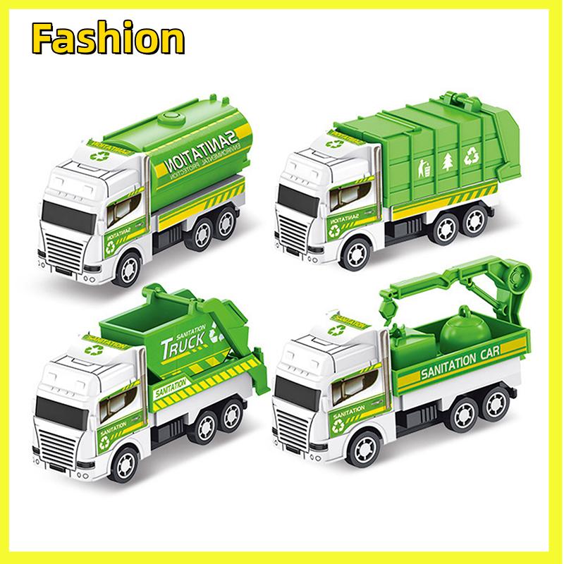 🔥🔥🔥Loreta Đồ chơi trẻ em: Mô hình xe vệ sinh quán tính, xe kéo lùi, xe công binh quân sự, xe cứu hỏa – Đồ chơi bé trai, quà tặng cho trẻ em