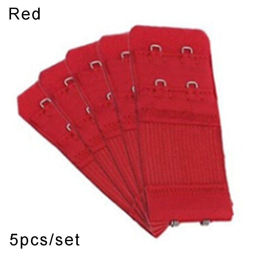 POPULAR X 5pcs Rẻ Đồ lót Hai hàng hai khóa Thêm thắt lưng Áo ngực mở rộng Không dây Dây đeo mở rộng áo ngực 2 móc